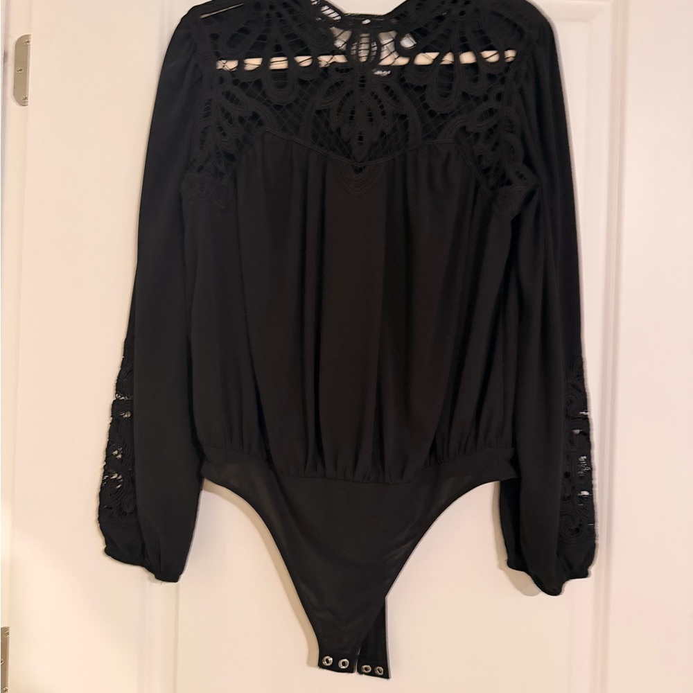 Express Black Lace Bodysuit